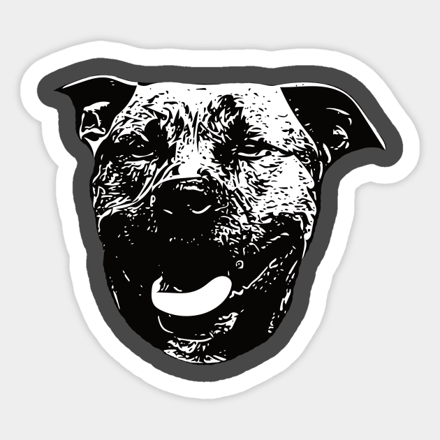 Amstaff - American Staffordshire Terrier Christmas Gifts Sticker by DoggyStyles